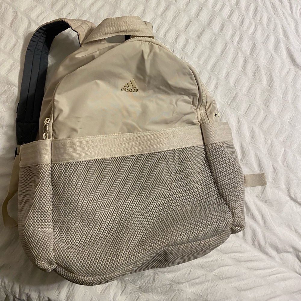 Adidas cream backpack